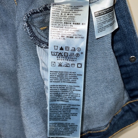 Levi's Denim Blue Trucker Classic 90’s Style Casual Jacket Sz.Med - Picture 6 of 9